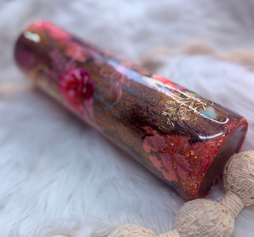 #7 Mama Floral Crackle Throwdown {32oz Plump RTS Tumbler}