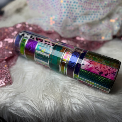 #33 {RTS} Mixed Media Hypershift Tumbler - 32 Plump