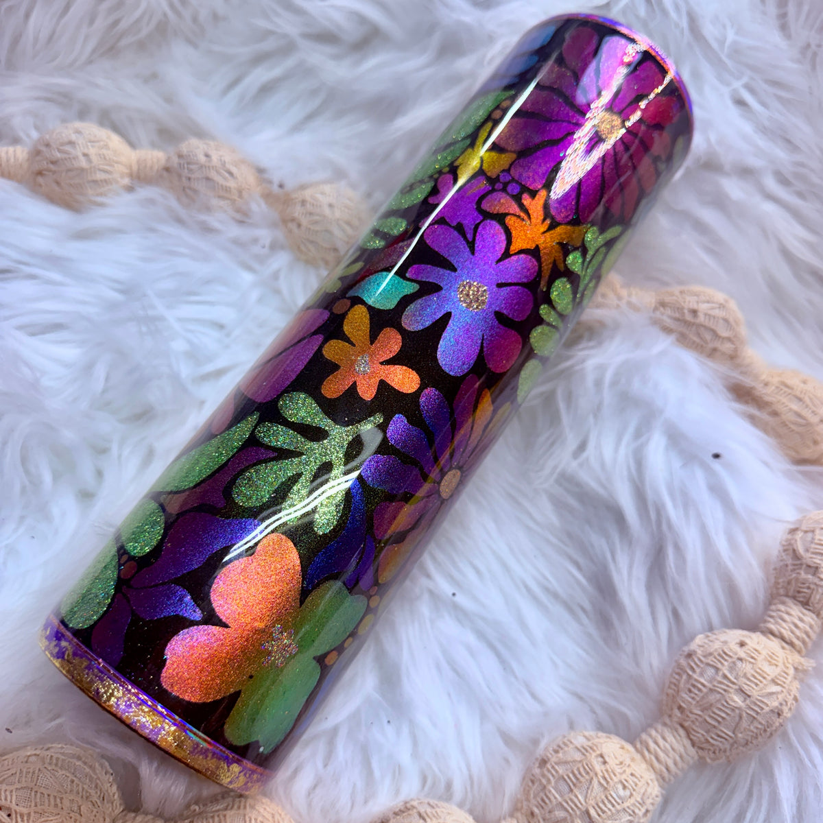#10 Retro Floral KGD Template Tumbler {32oz Plump RTS Tumbler}