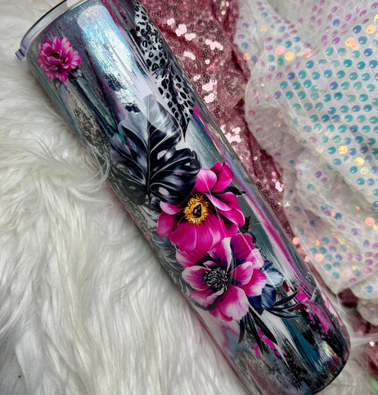 #36 {RTS} Pink Floral Throwndown -  32 Plump