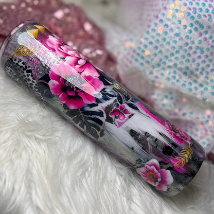 #36 {RTS} Pink Floral Throwndown -  32 Plump