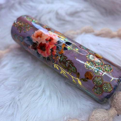 #14 Crackle & Honeycomb Peek-a-boo {32oz Plump RTS Tumbler}