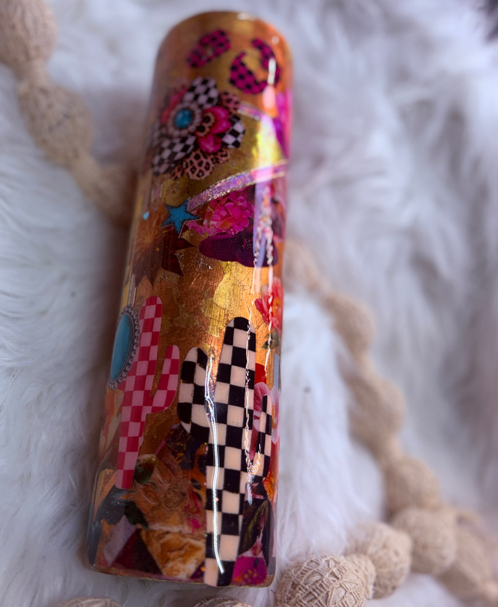 #18 Gold & Girly // Pink & Gold Aesthetic Tumbler {32oz Plump RTS Tumbler}