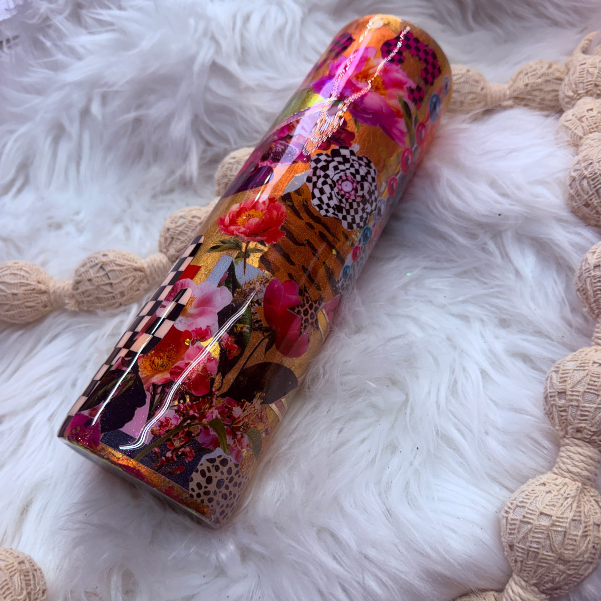 #18 Gold & Girly // Pink & Gold Aesthetic Tumbler {32oz Plump RTS Tumbler}