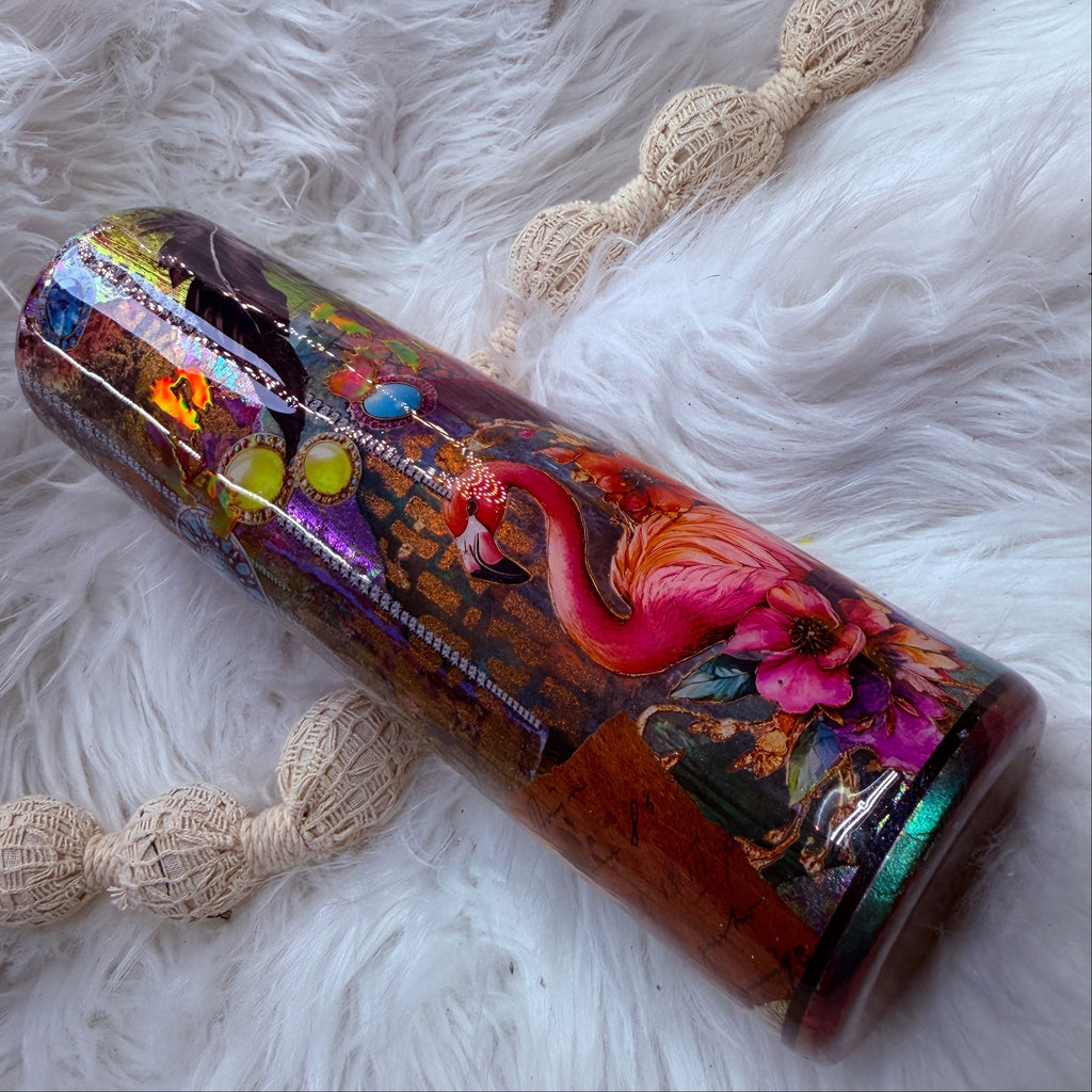 #20 Bright & Shifty Scrapbook Tumbler {32oz Plump RTS Tumbler}