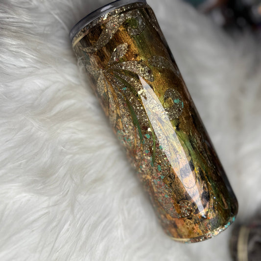 #52 {RTS} Graffiti Tooled Leather - 24oz Plump