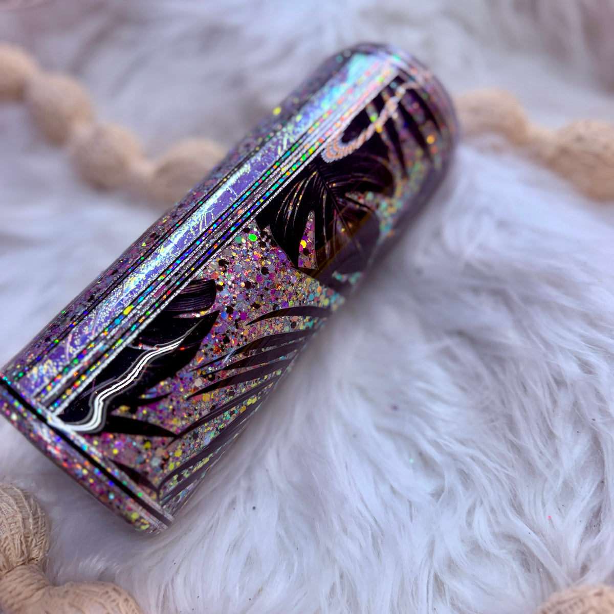 #22 Monochrome Monsteras {24oz Plump RTS Tumbler}