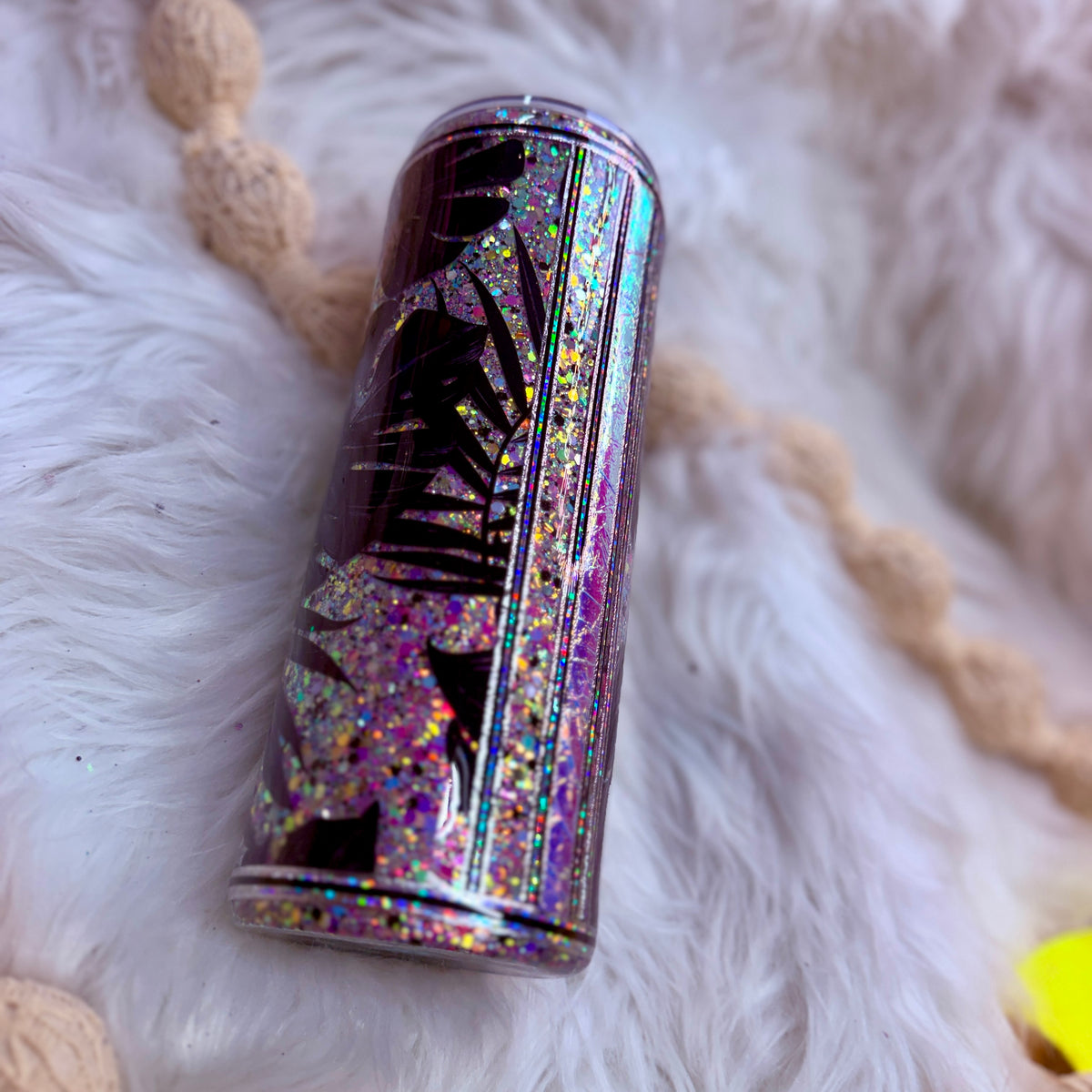 #22 Monochrome Monsteras {24oz Plump RTS Tumbler}