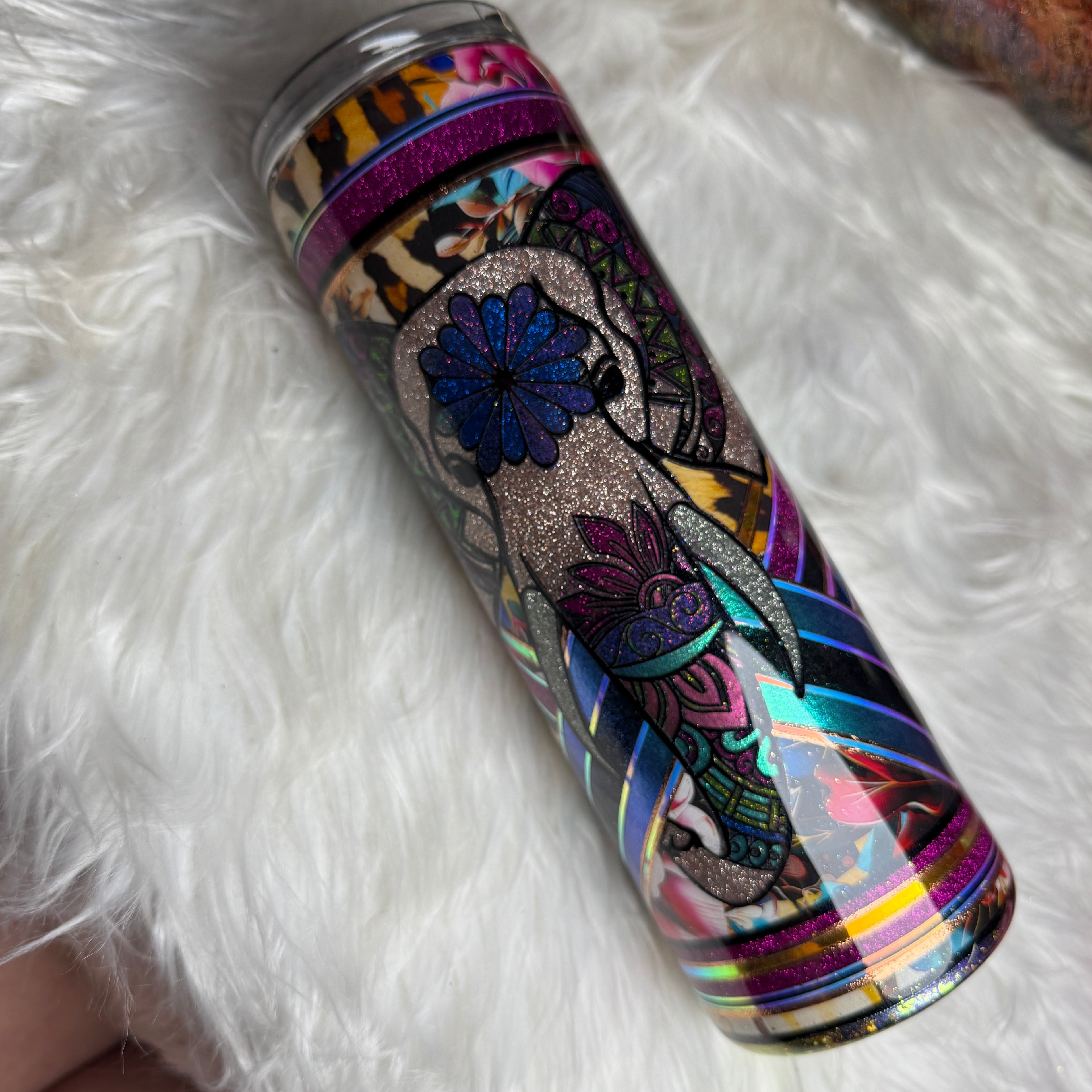 #54 {RTS} Mandala Elephant - 30oz