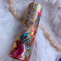 #27 Summer & Gold Vibrant Mixed Media {32oz Plump RTS Tumbler}