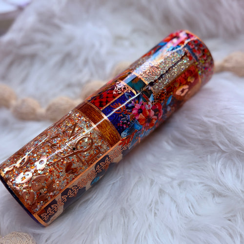 #28 Mixed UV-DTF Collage Tumbler {32oz Plump RTS Tumbler}