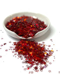Ruby Stars {Shape Glitter}