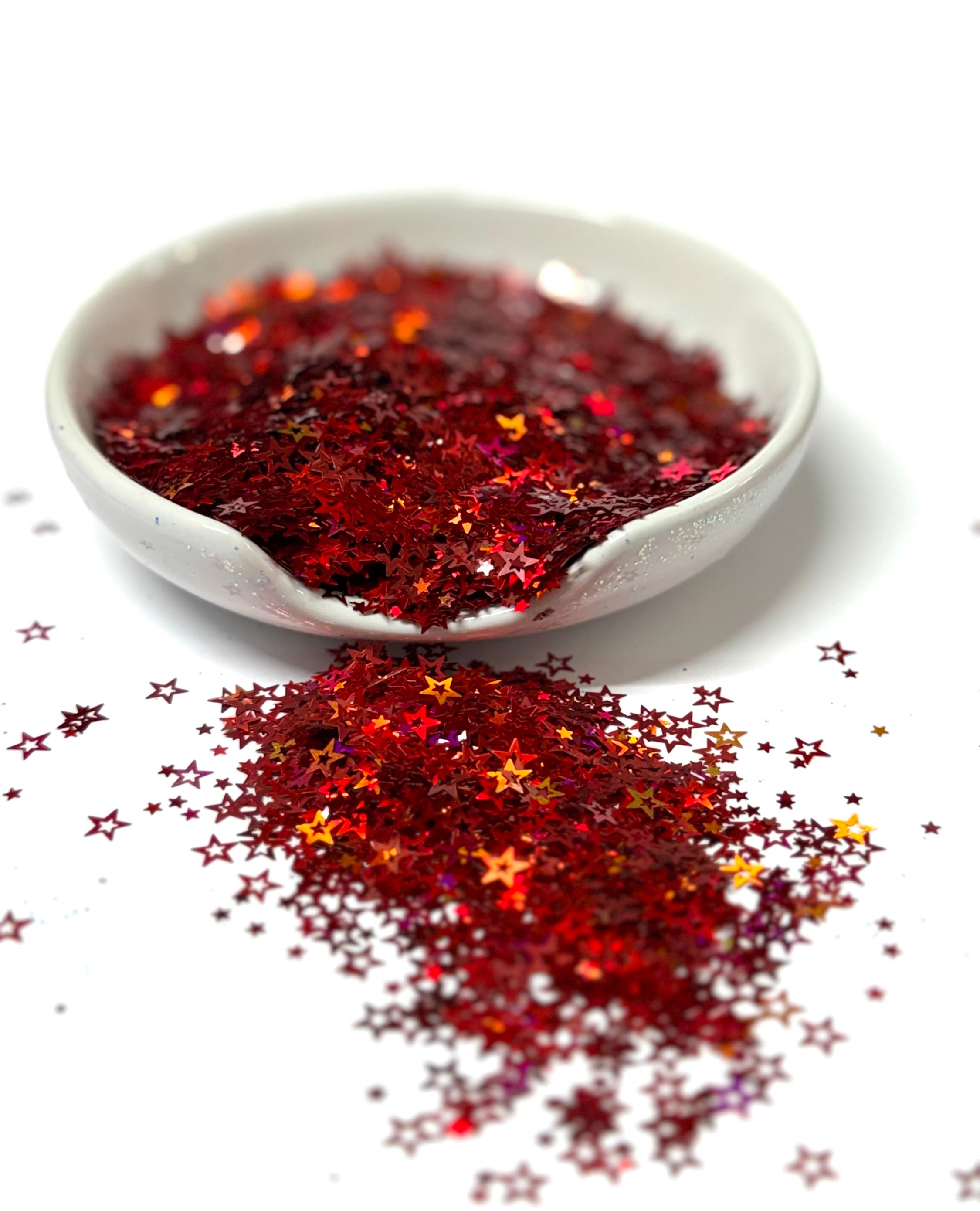 Ruby Stars {Shape Glitter}