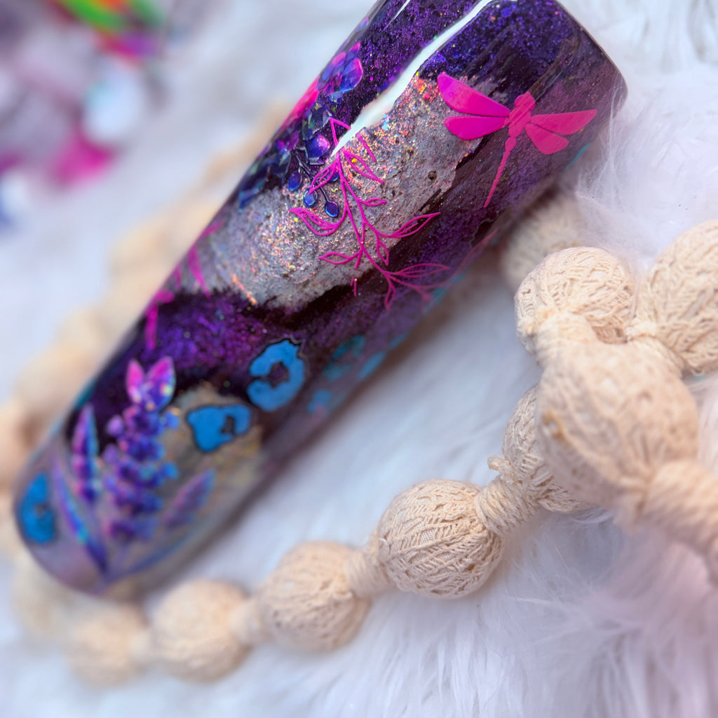 #36 Brick & Concrete Crust Purple/Pink Tumbler {32oz Plump RTS Tumbler}