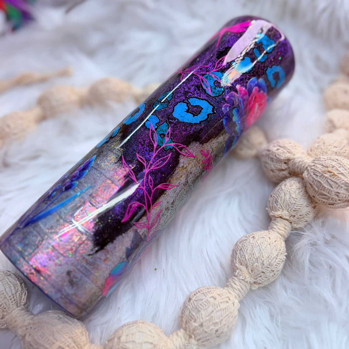 #36 Brick & Concrete Crust Purple/Pink Tumbler {32oz Plump RTS Tumbler}