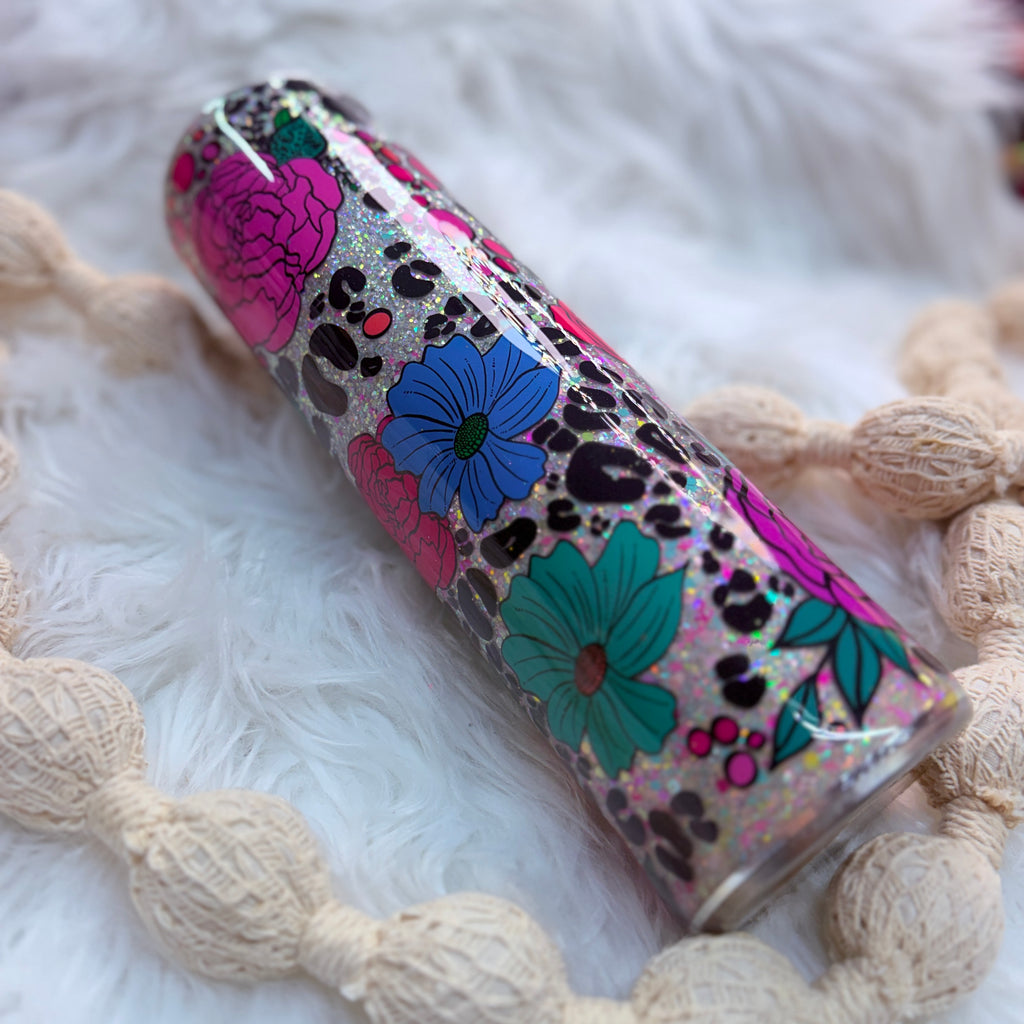 #47 KGD Florals UV DTF Wrapped Tumbler {32oz Plump Tumbler}