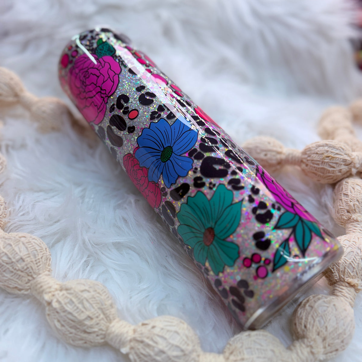 #47 KGD Florals UV DTF Wrapped Tumbler {32oz Plump Tumbler}
