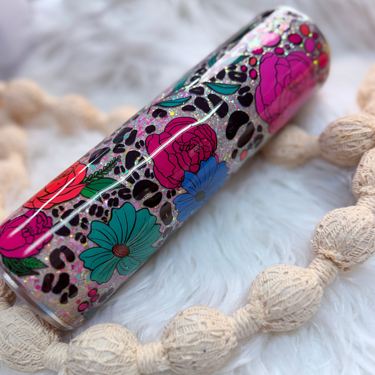 #47 KGD Florals UV DTF Wrapped Tumbler {32oz Plump Tumbler}