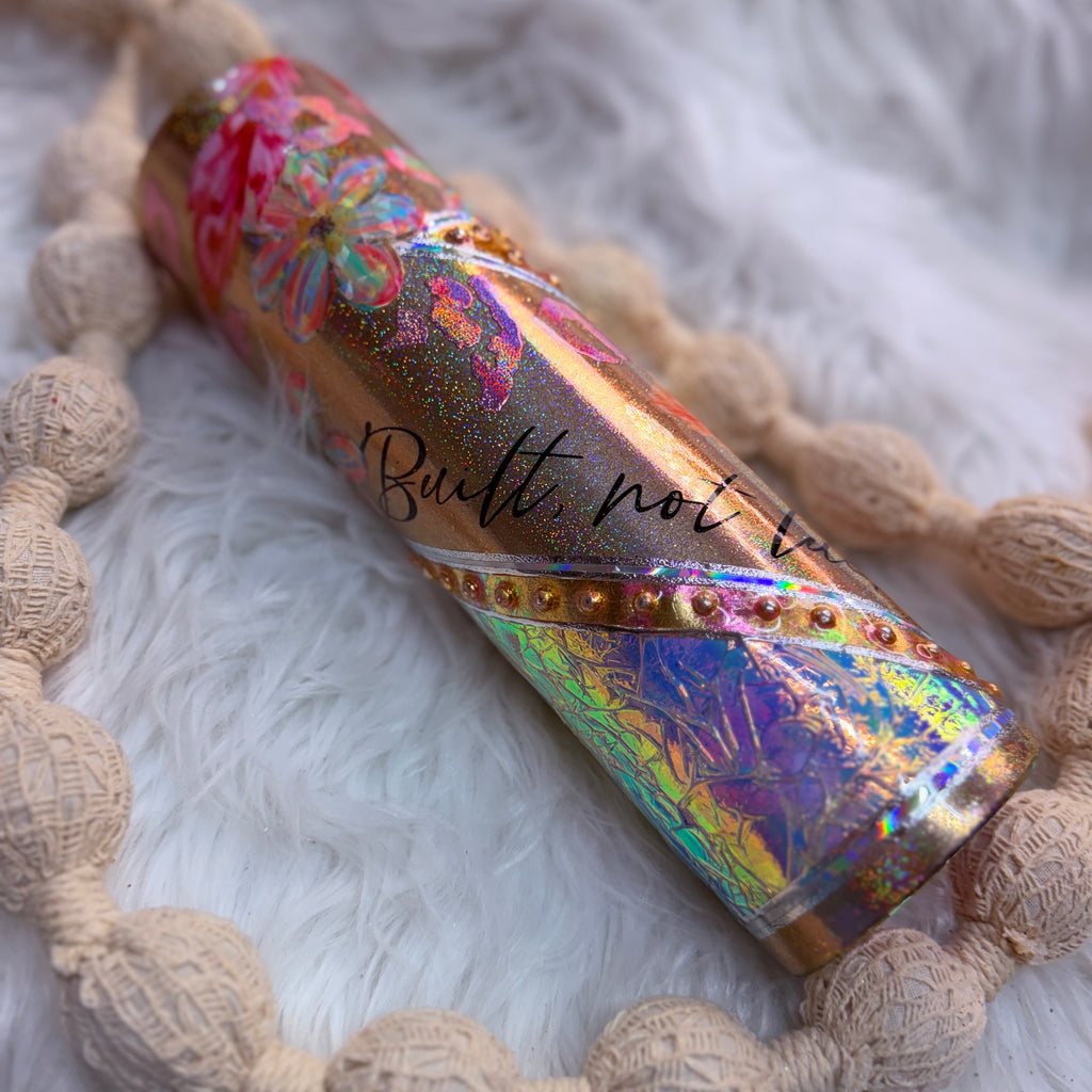 #49 Built Not Lucky Opal & Pearls {32oz Plump Tumbler}