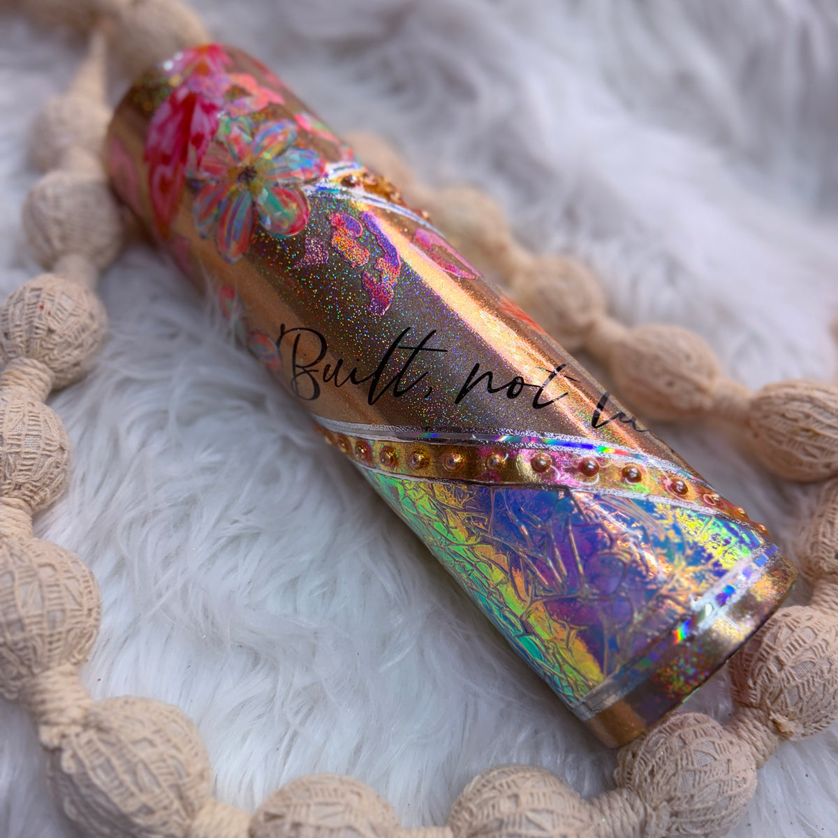 #49 Built Not Lucky Opal & Pearls {32oz Plump Tumbler}