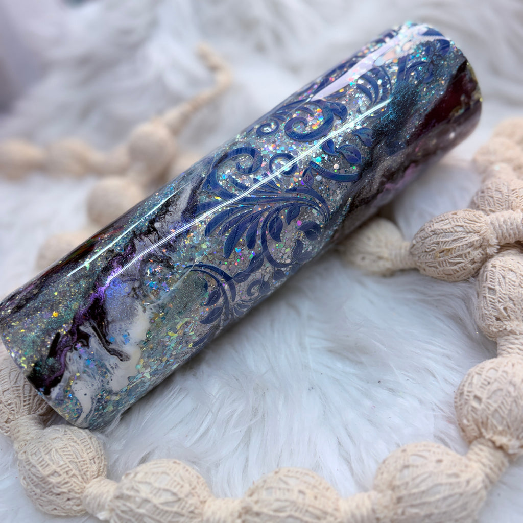 #52 Tooled Leather Milkyway {32oz Plump Tumbler}