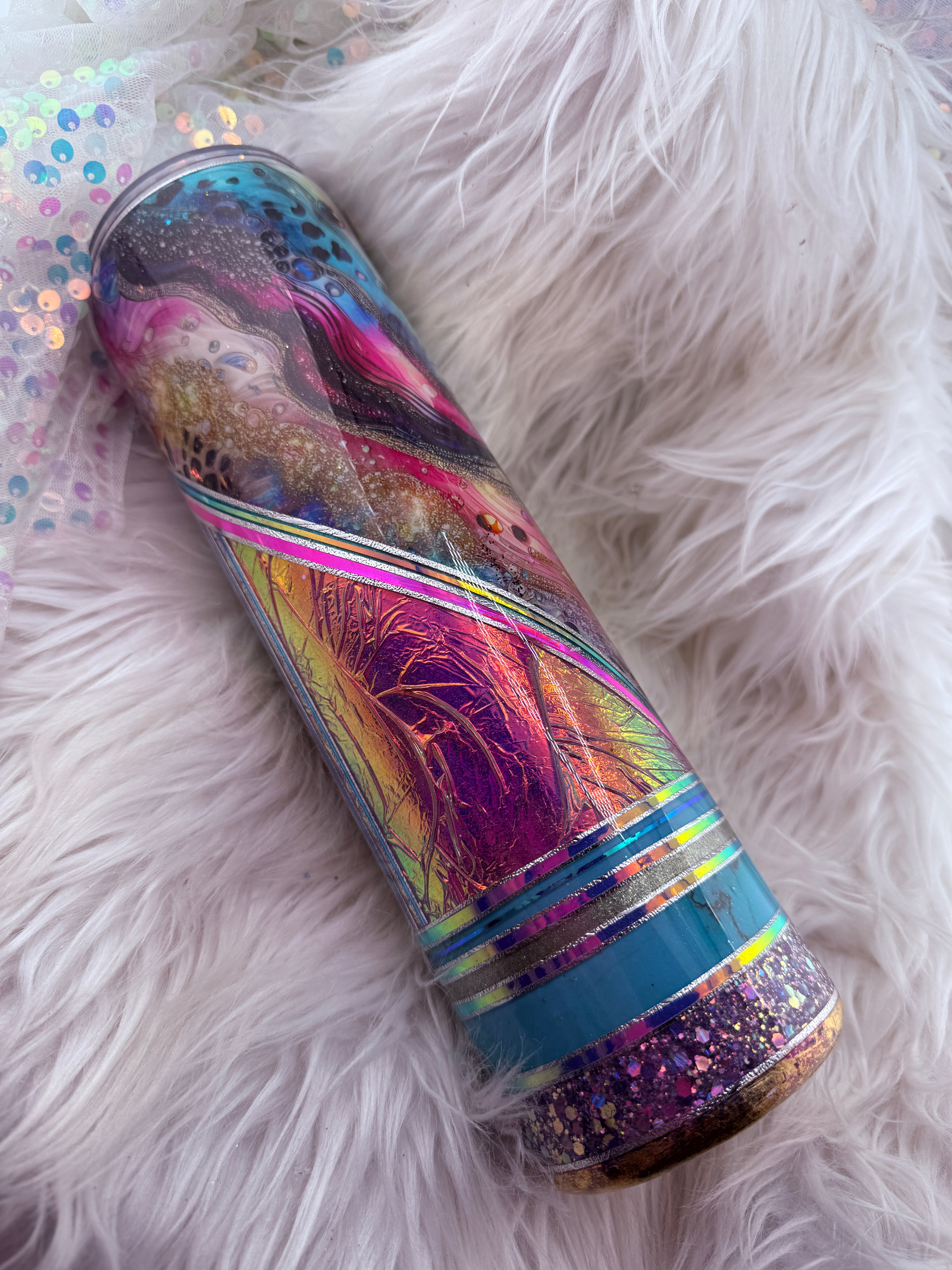 #78 {RTS} Abstract Mixed Media - 32oz Plump