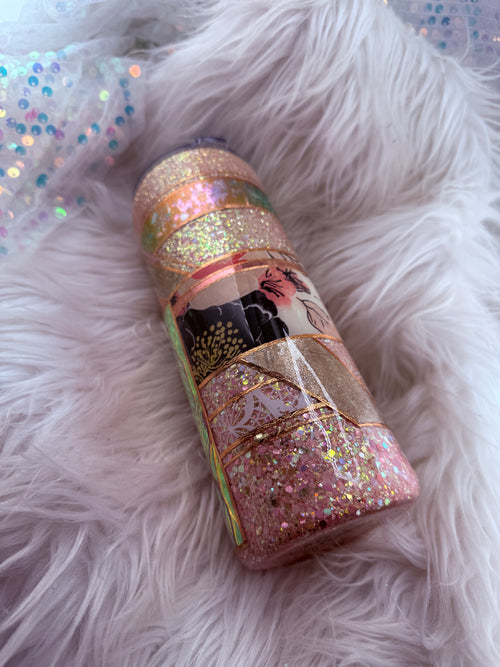 #81 {RTS} Pink Mixed Media - 24oz Plump
