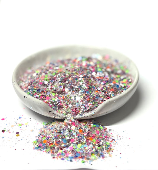 Coral Confetti {VAULT GLITTER MIX 4/17}