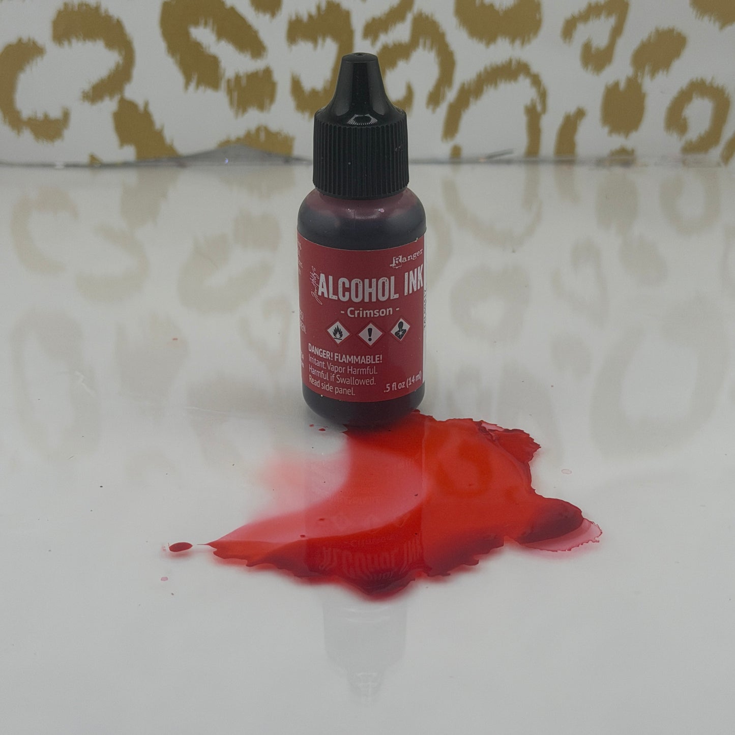 Crimson {Tim Holtz Alcohol Ink}