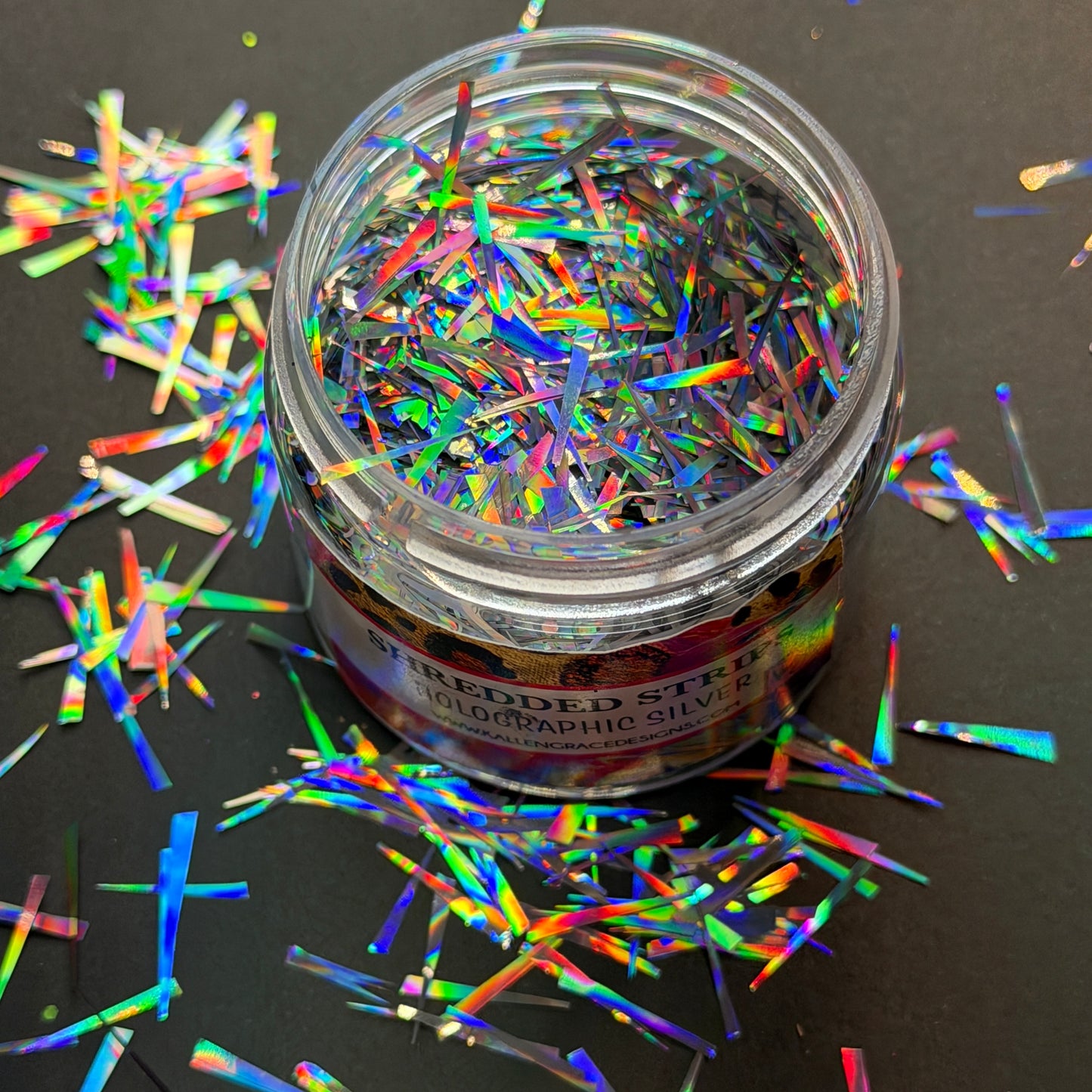 Shredded Strips - Holographic Silver