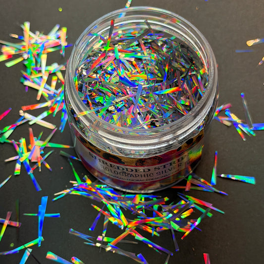 Shredded Strips - Holographic Silver