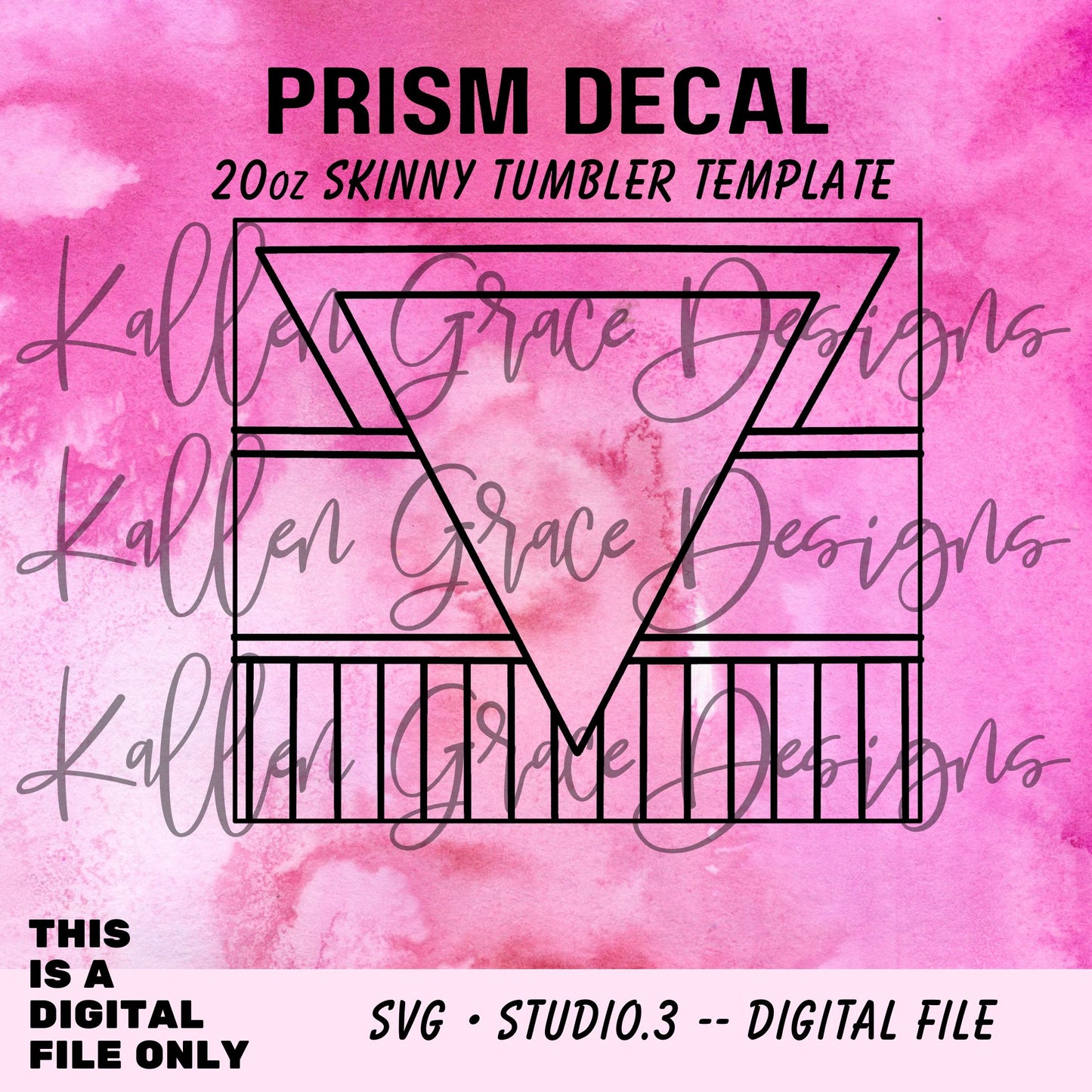 20oz Prism Decal {Tumbler Template}