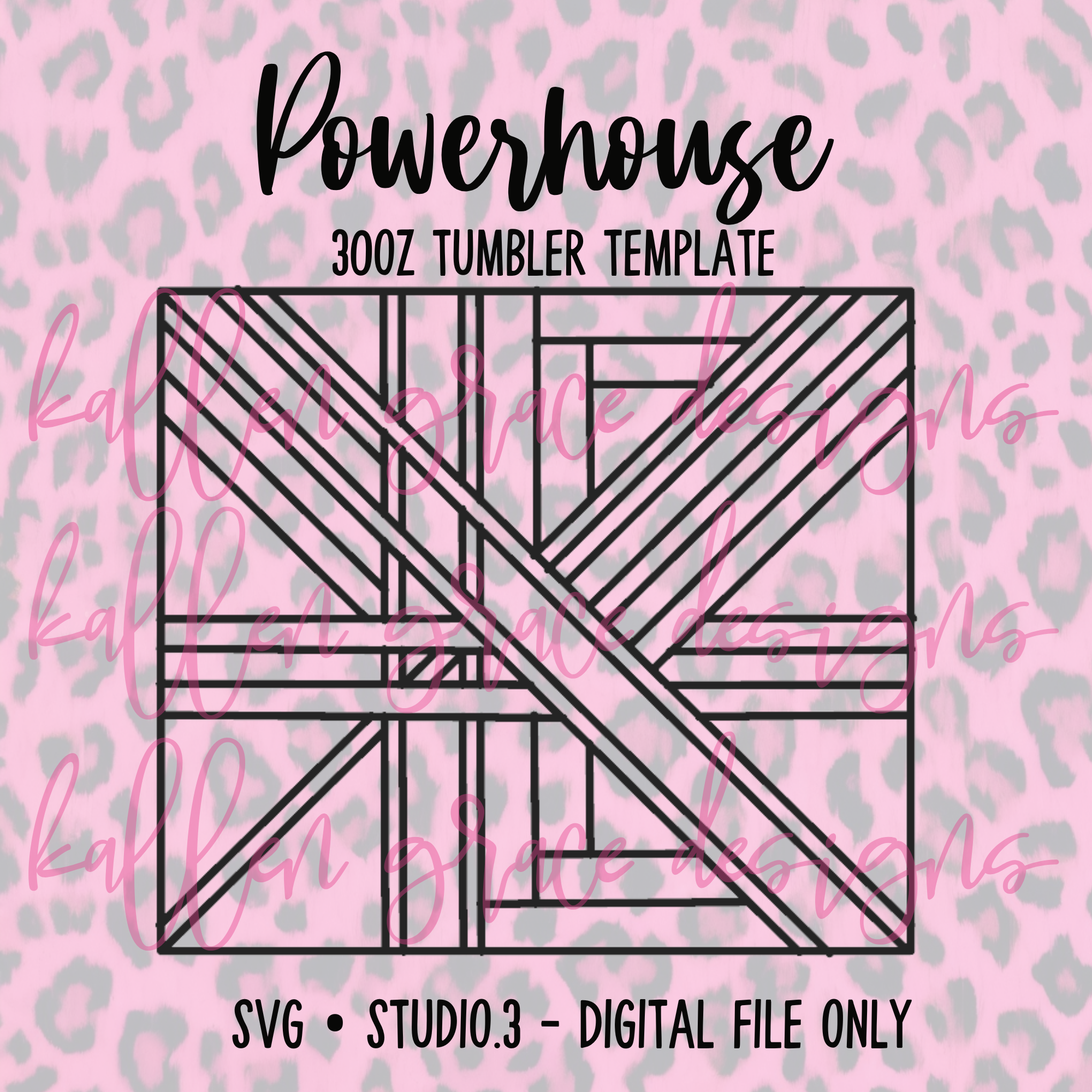 30oz Powerhouse {Tumbler Template}