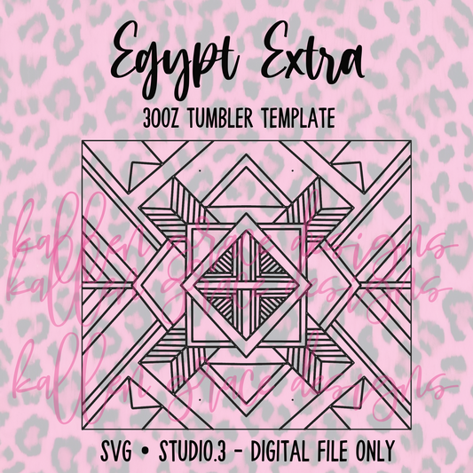 30oz Egypt Extra  {Tumbler Template}