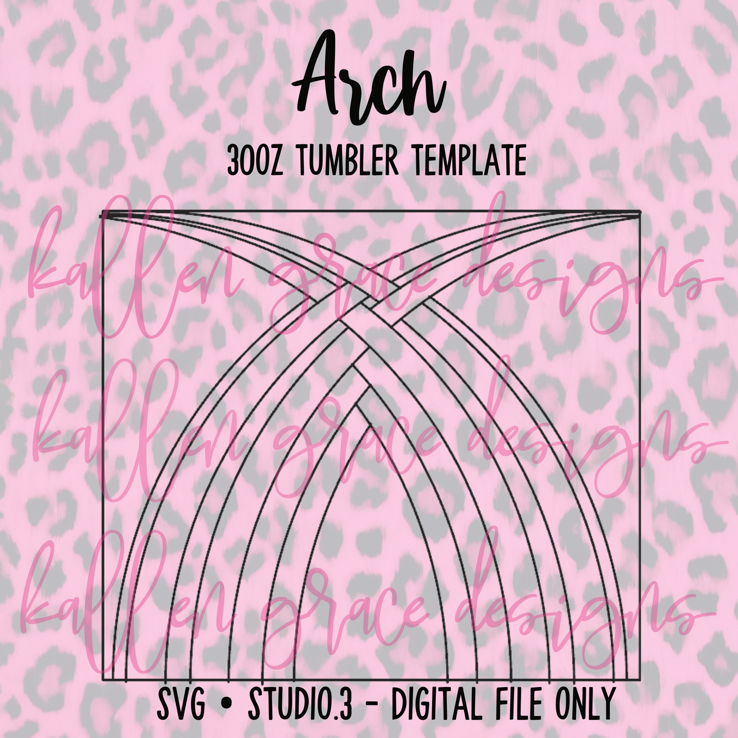 30oz Arch {Tumbler Template}