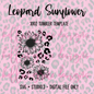 30oz Leopard Sunflower {Tumbler Template}