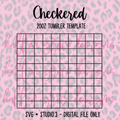 20oz Checkered {Tumbler Template}