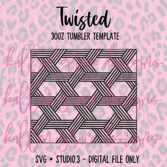 30oz Twisted {Tumbler Template}