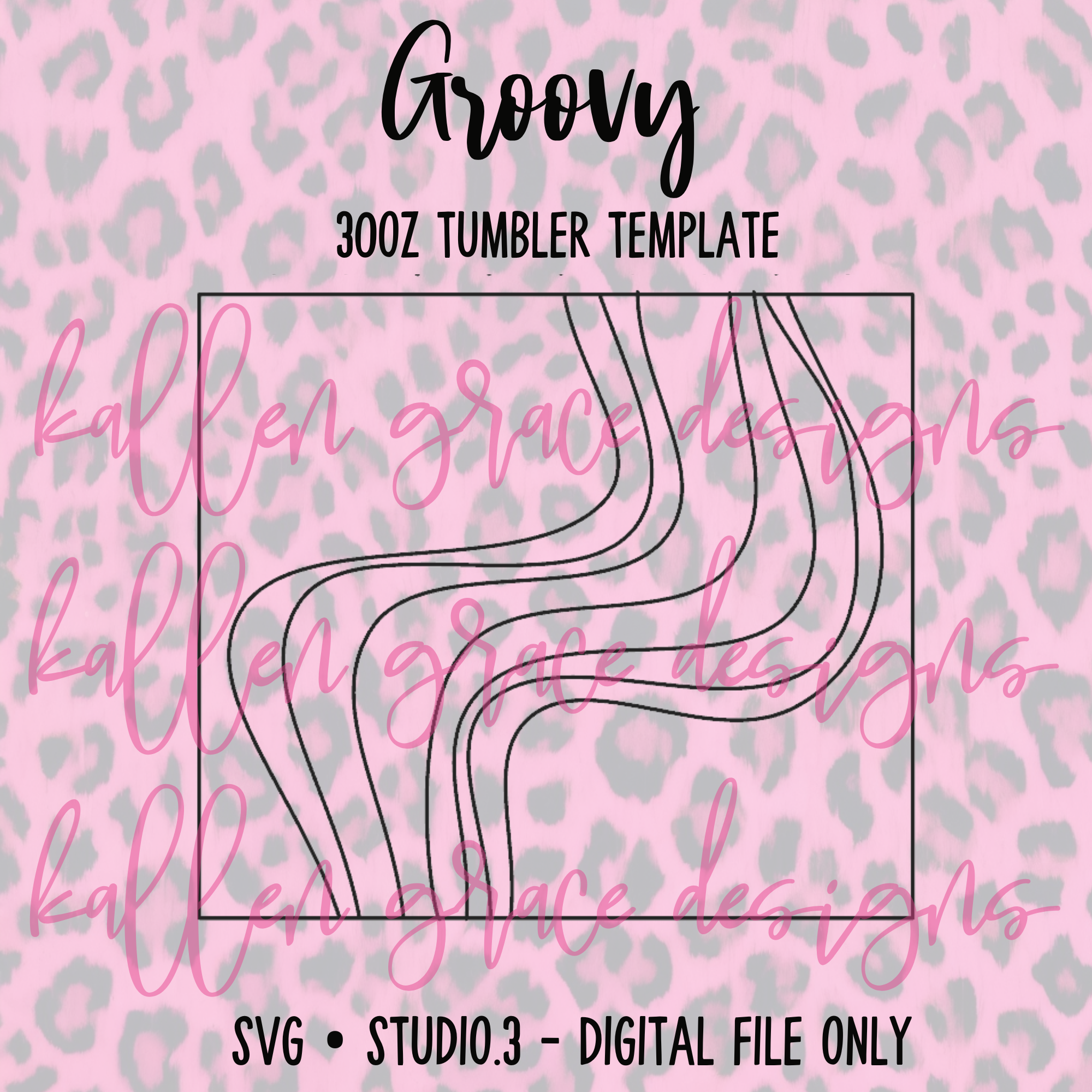 30oz Groovy {Tumbler Template}