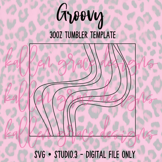 30oz Groovy {Tumbler Template}