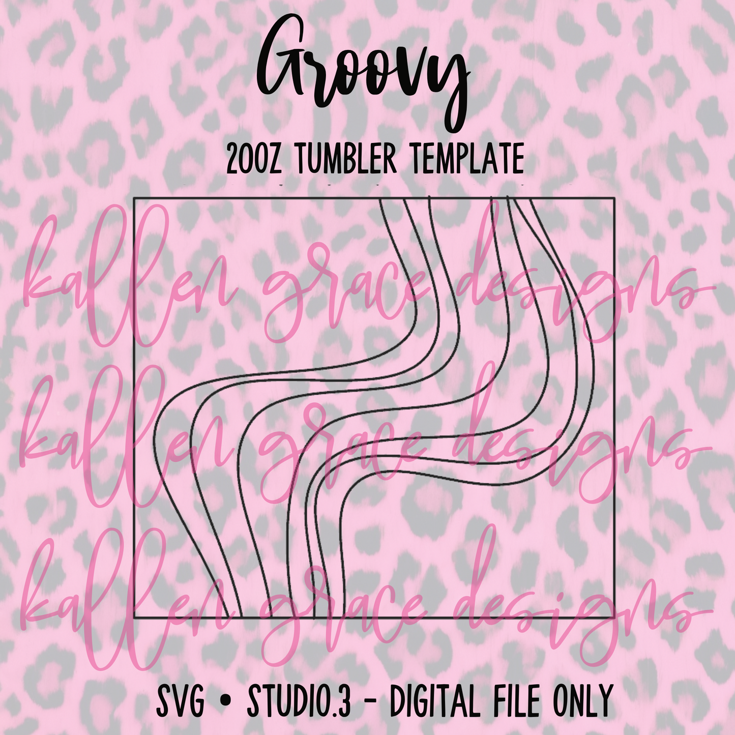 20oz Groovy {Tumbler Template}