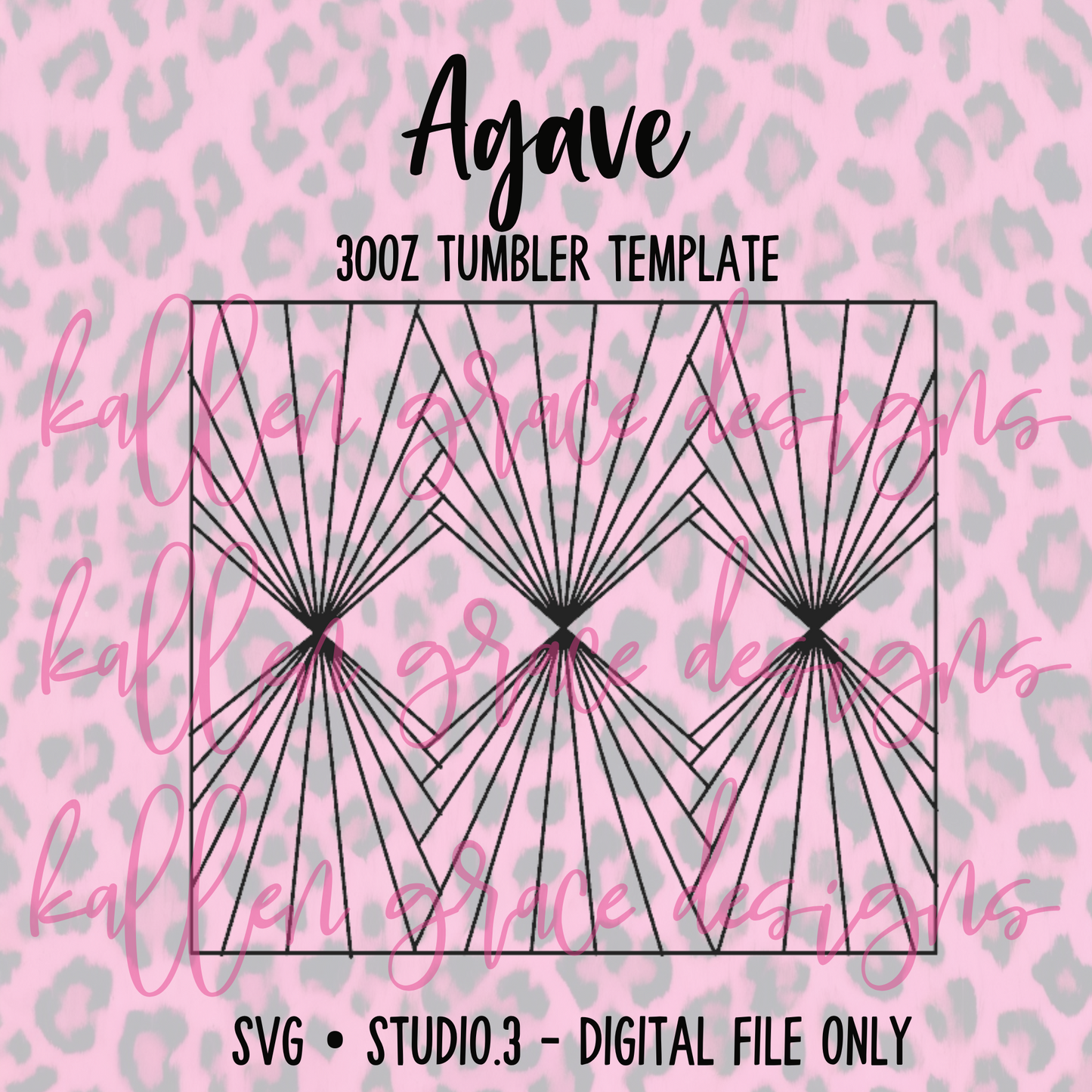 30oz Agave {Tumbler Template}