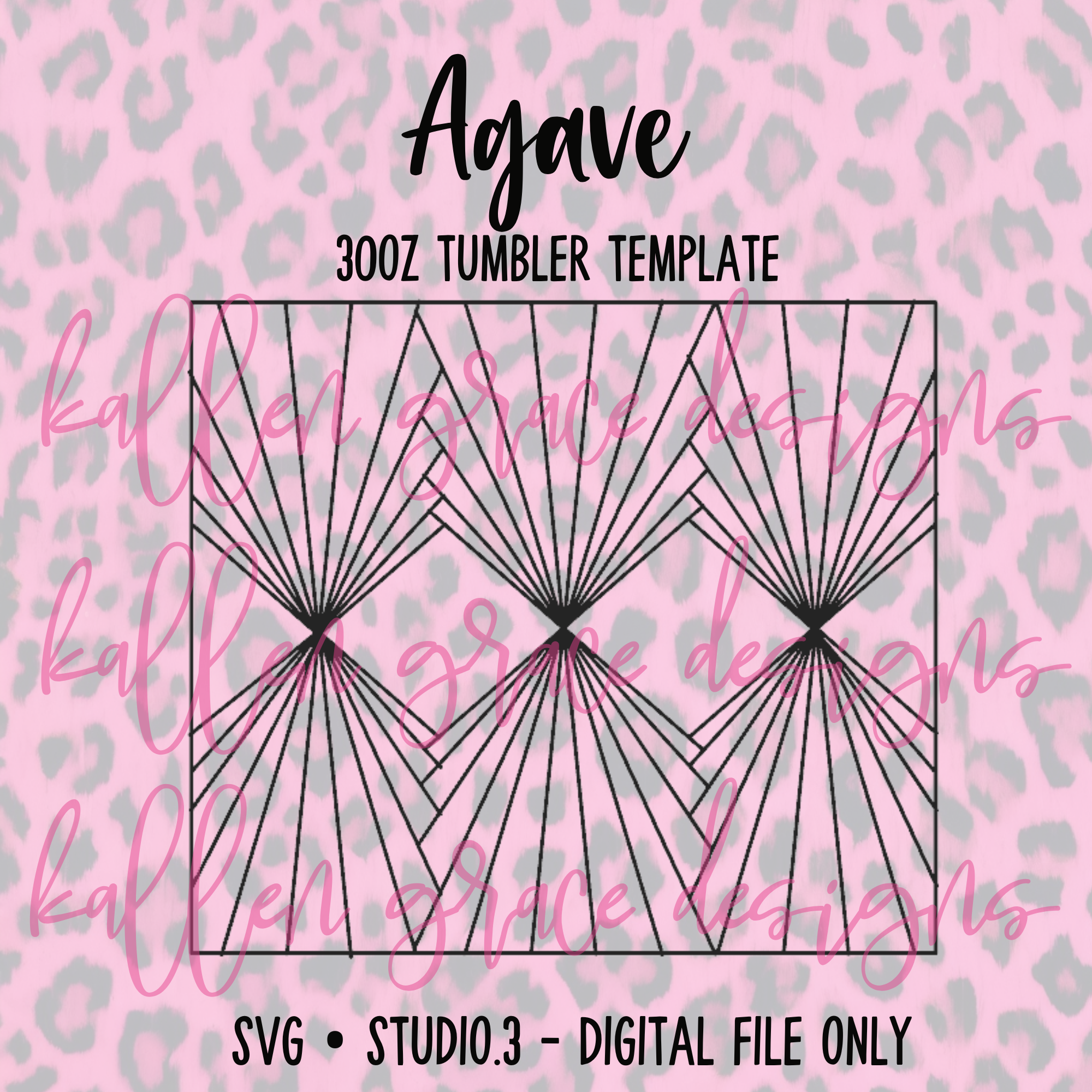 30oz Agave {Tumbler Template}