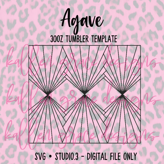 30oz Agave {Tumbler Template}