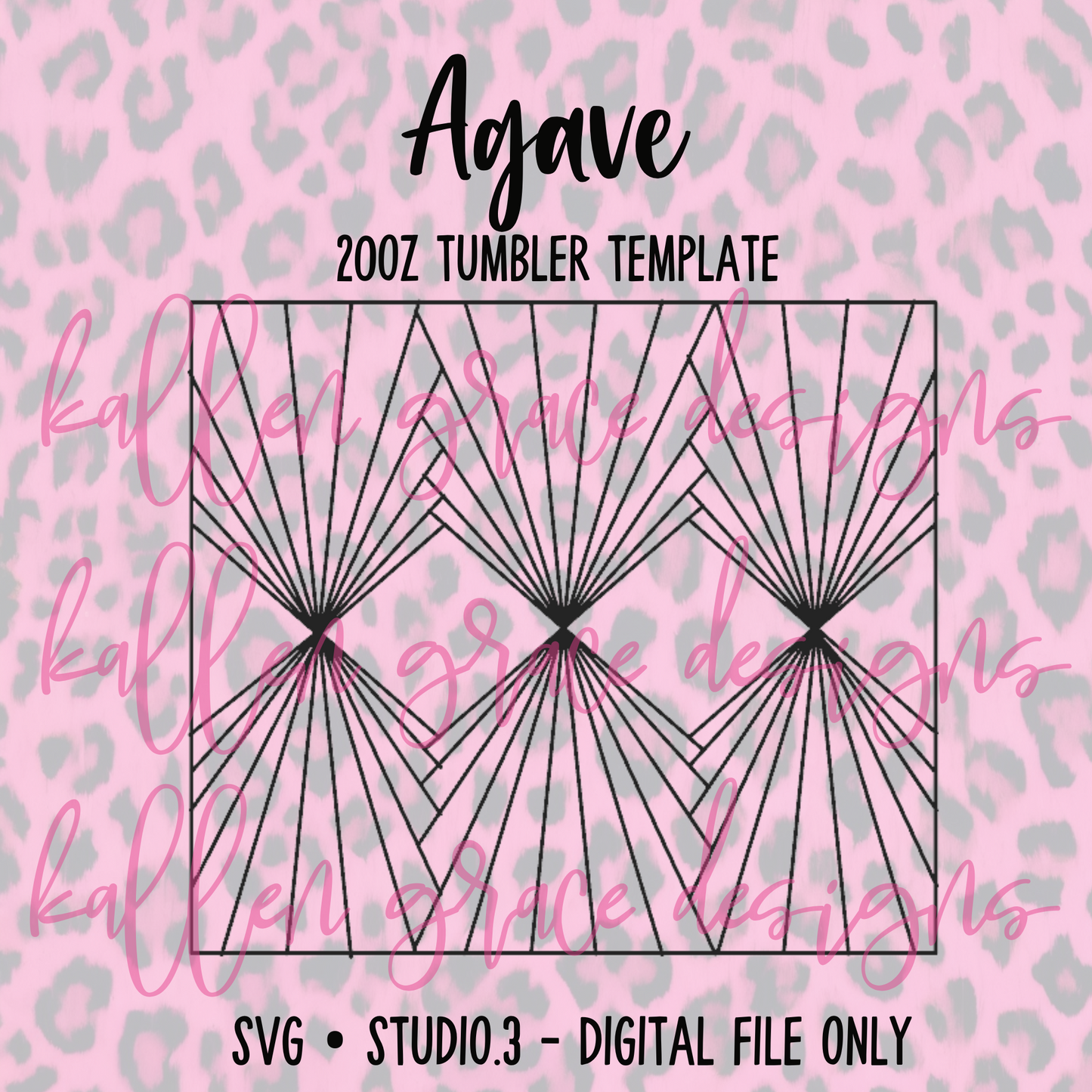 20oz Agave {Tumbler Template}