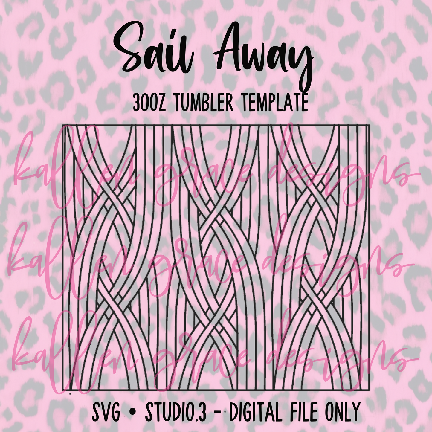 30oz Sail Away {Tumbler Template}