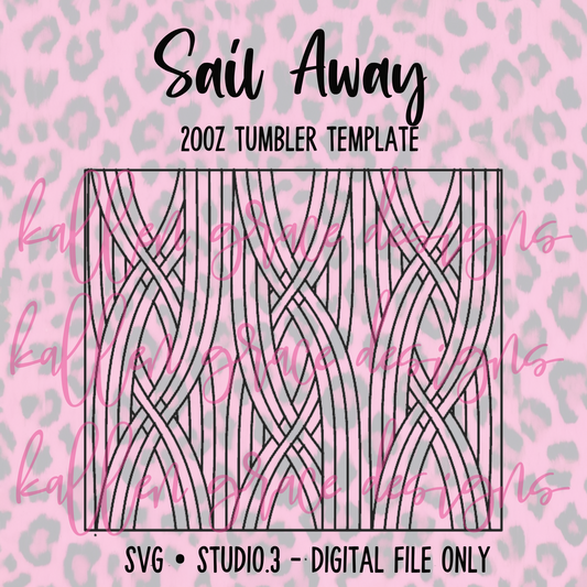 20oz Sail Away {Tumbler Template}