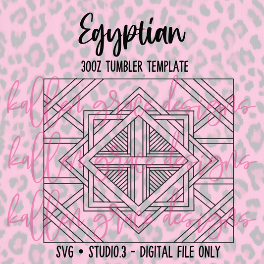 30oz Egyptian {Tumbler Template}