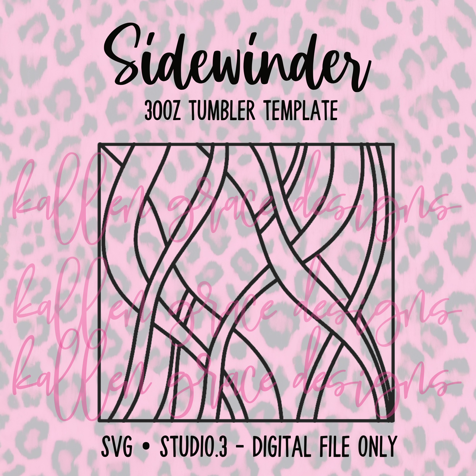30oz Sidewinder {Tumbler Template}