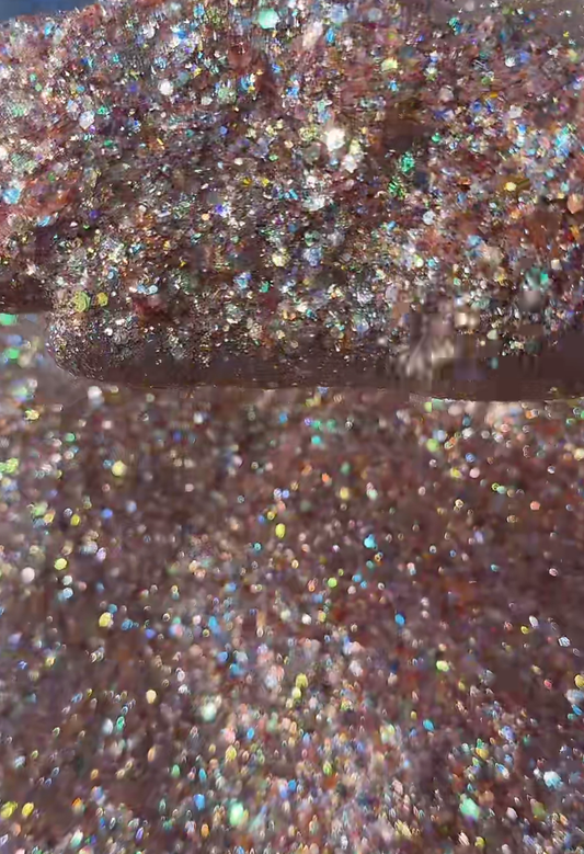 Peachy Attitude {VAULT GLITTER MIX 6/12}